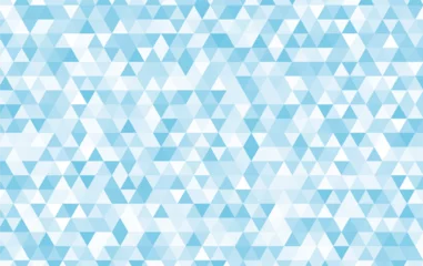 Keuken spatwand met foto 水色の三角形の幾何学パターン背景 © くう
