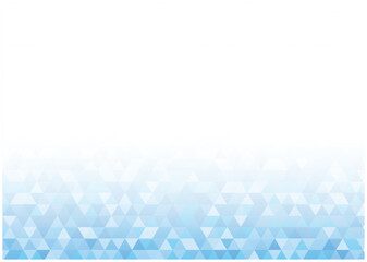 ブルーのグラデーションの三角形の幾何学パターン背景