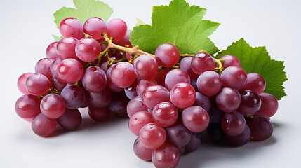 Photo of fresh and sweet red and green grapes
