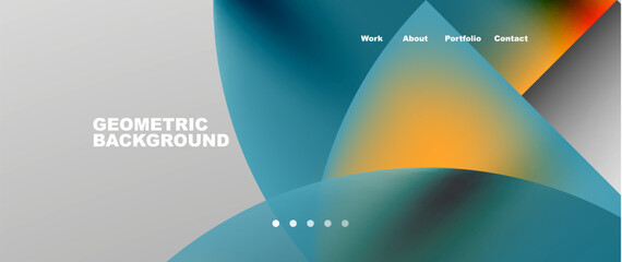 Circles and round elements abstract background design for wallpaper, banner, background, landing page, wall art, invitation, prints