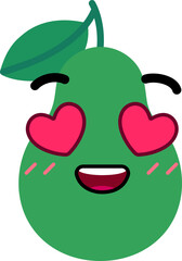 Avocado Face Inlove Heart Eye