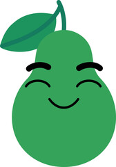 Avocado Face Close Eye Smile