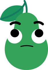 Avocado Face Looking Up