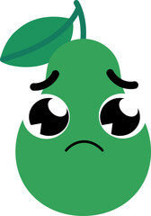 Avocado Face Over Sad