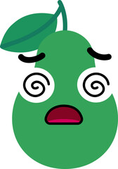 Obraz premium Avocado Face Dazed Stun