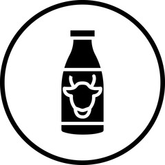 Vector Design Milk Bottles Icon Style