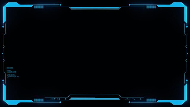 HUD display screen frames, info boxes and UI interface of future technology, modern user interface elements, hud control panel. High tech screen digital hologram window, gaming menu cyber monitoring