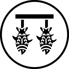 Vector Design Fish Stringer Icon Style