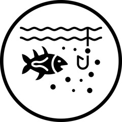 Vector Design Fishing Line Icon Style