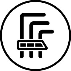 Fototapeta premium Vector Design Allen Wrench Icon Style