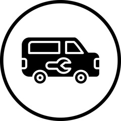 Vector Design Plumber Van Icon Style