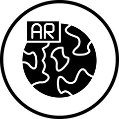 Vector Design Ar World Icon Style