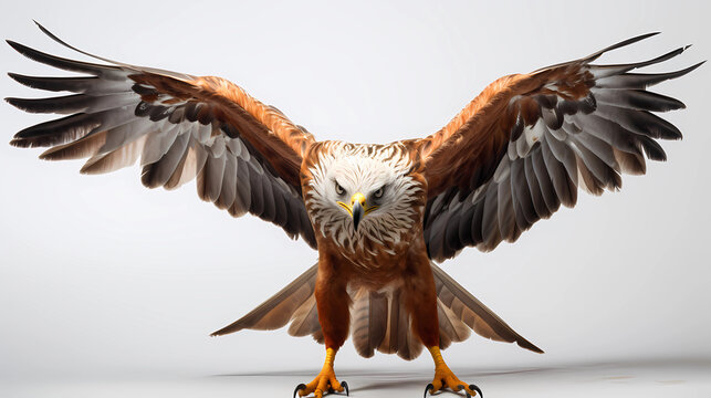 Red Kite White Background