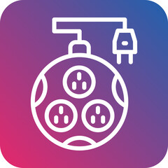 Vector Design Power Strip Icon Style