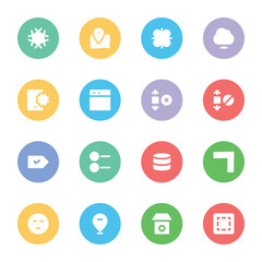 Fototapeta premium Pack of Web Elements Bold Line Icons