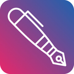 Vector Design Fountain Pen Icon Style