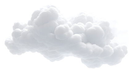 clean white cloud transparent backgrounds - obrazy, fototapety, plakaty