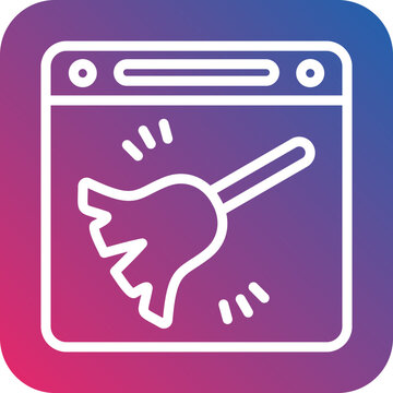 white broom cleaning purple browser clip art preview