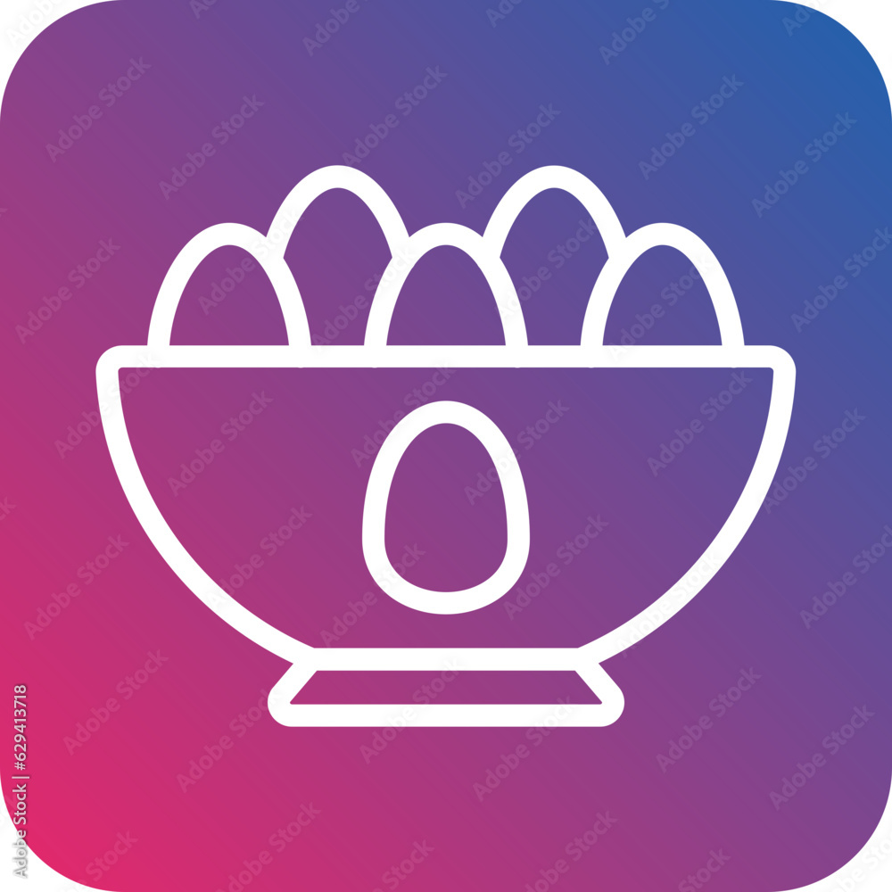 Poster vector design eggs icon style