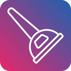 Vector Design Toilet Plunger Icon Style