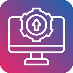 Vector Design Upgrade Desktop Icon Style