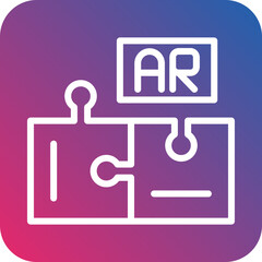 Vector Design Ar Puzzle Icon Style