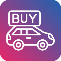 Vector Design Buy a Car Icon Style