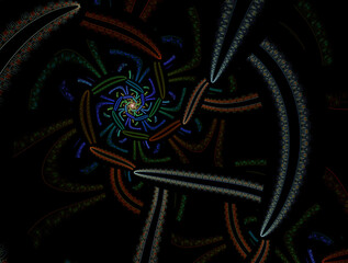 Imaginatory fractal abstract background Image