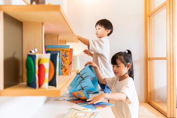 子供部屋の風景　children's room scenery	
