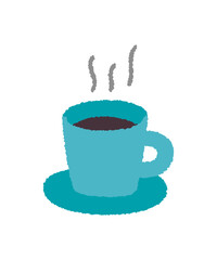 コーヒーの手書きベクターイラスト