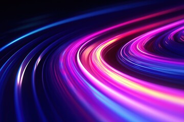 abstract futuristic background with pink blue glowing neon moving high speed wave lines and bokeh lights. Data transfer concept Fantastic wallpaper