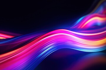 abstract futuristic background with pink blue glowing neon moving high speed wave lines and bokeh lights. Data transfer concept Fantastic wallpaper