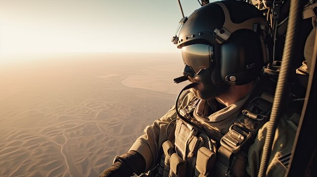 A team of Navy SEALs in action