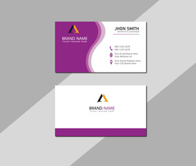 Creative and modern business card template. Creative Business card template design for corporate business, Professional Business card design and modern visiting card