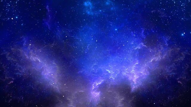 4K 3D Cosmic Galaxy with Stars, Bursting Galaxy, Space many light, Nebula galaxies space. Flying In Orion Nebula. 4K scientific films and cinematic in space. dark universe and moving nebula clouds