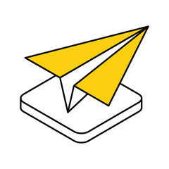 Send icon, vector stock illustration.