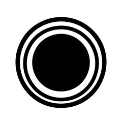 black and white circles