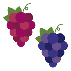 シンプルなぶどうのベクターイラスト