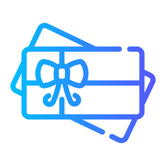 gift card Line Gradient Icon