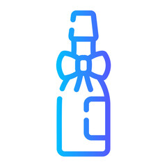 champagne Line Gradient Icon