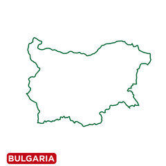 Bulgaria Map icon vector logo design template
