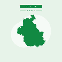 Vector illustration vector of Idlib map Syria