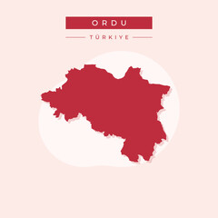 Vector illustration vector of Ordu map Turkey