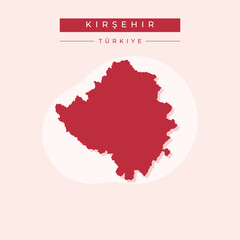 Vector illustration vector of Kırşehir map Turkey