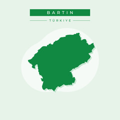 Vector illustration vector of Bartin map Turkey