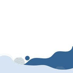 Abstract Blob Footer