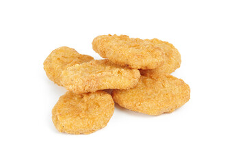 chicken nuggets isolated on a white background