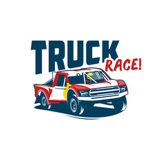 car on the road racing car truck race racing logo