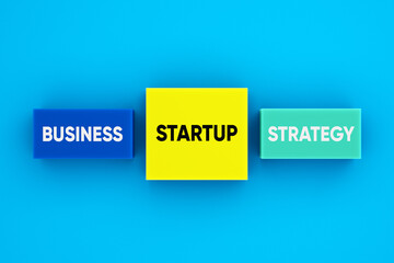 Starting a successful business and startup strategy concept.