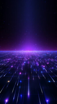 3d technology abstract neon light background. Futuristic sci-fi virtual reality, empty space scene 